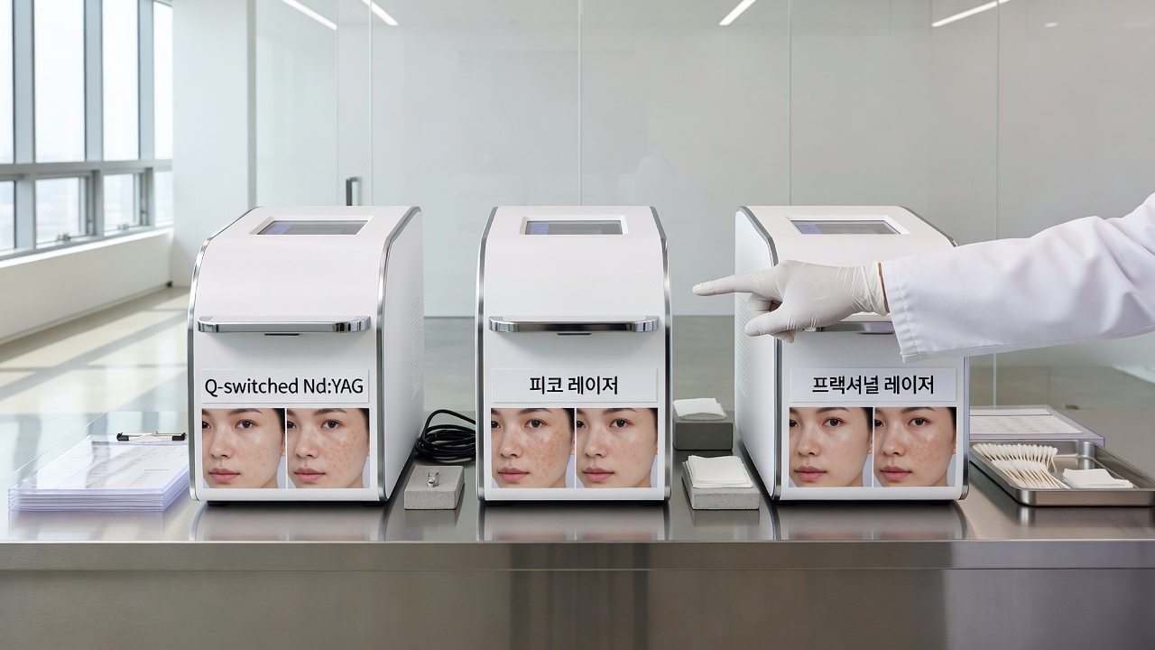 강남에서 기미 치료 레이저 종류와 효과 비교