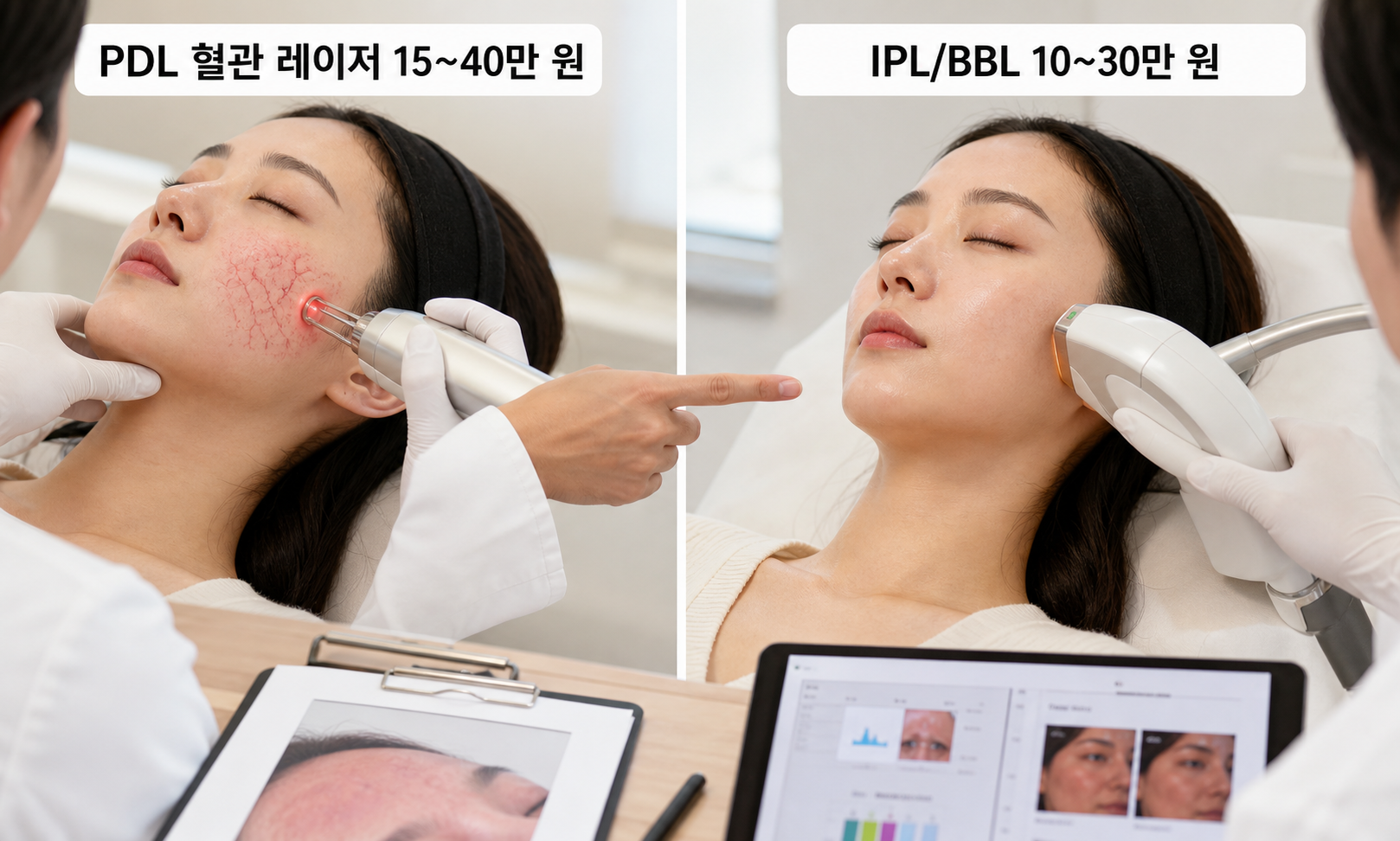 강남 피부과 홍조 치료 레이저 종류와 효과 비교: 강남 피부과 홍조 치료 레이저