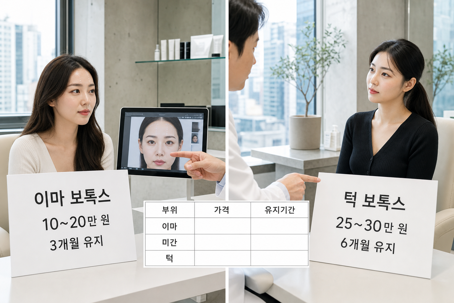 강남 피부과 보톡스 비용과 유지 기간 비교